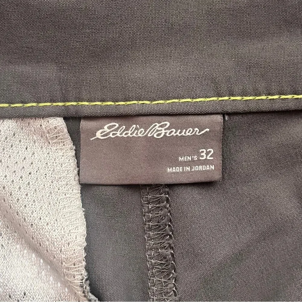 Eddie Bauer Shorts Mens 32x9 Grey Hiking Performance Golf Outdoors Technical - Picture 5 of 9